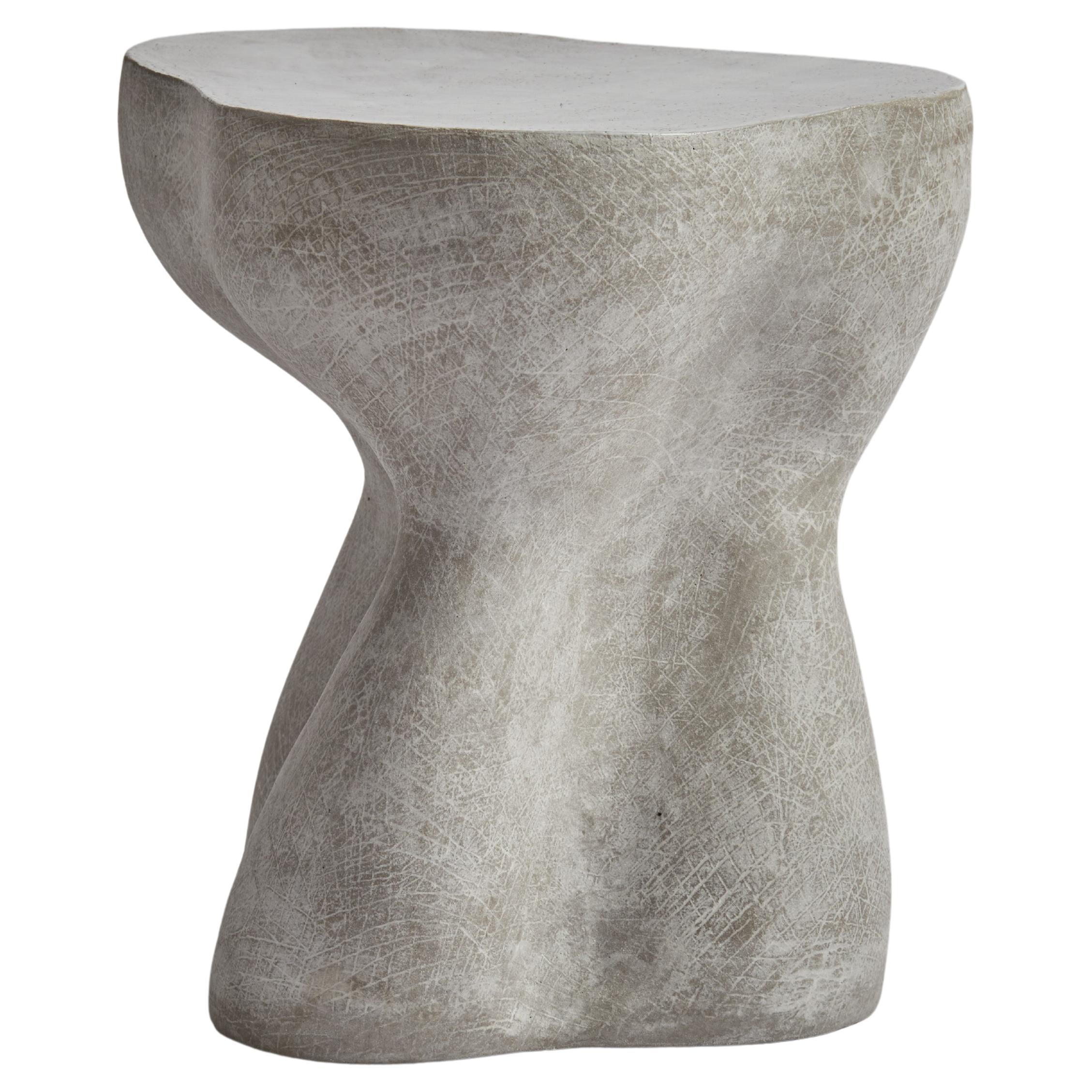 Hand crafted Sculptural Ceramic Side Table For Sale