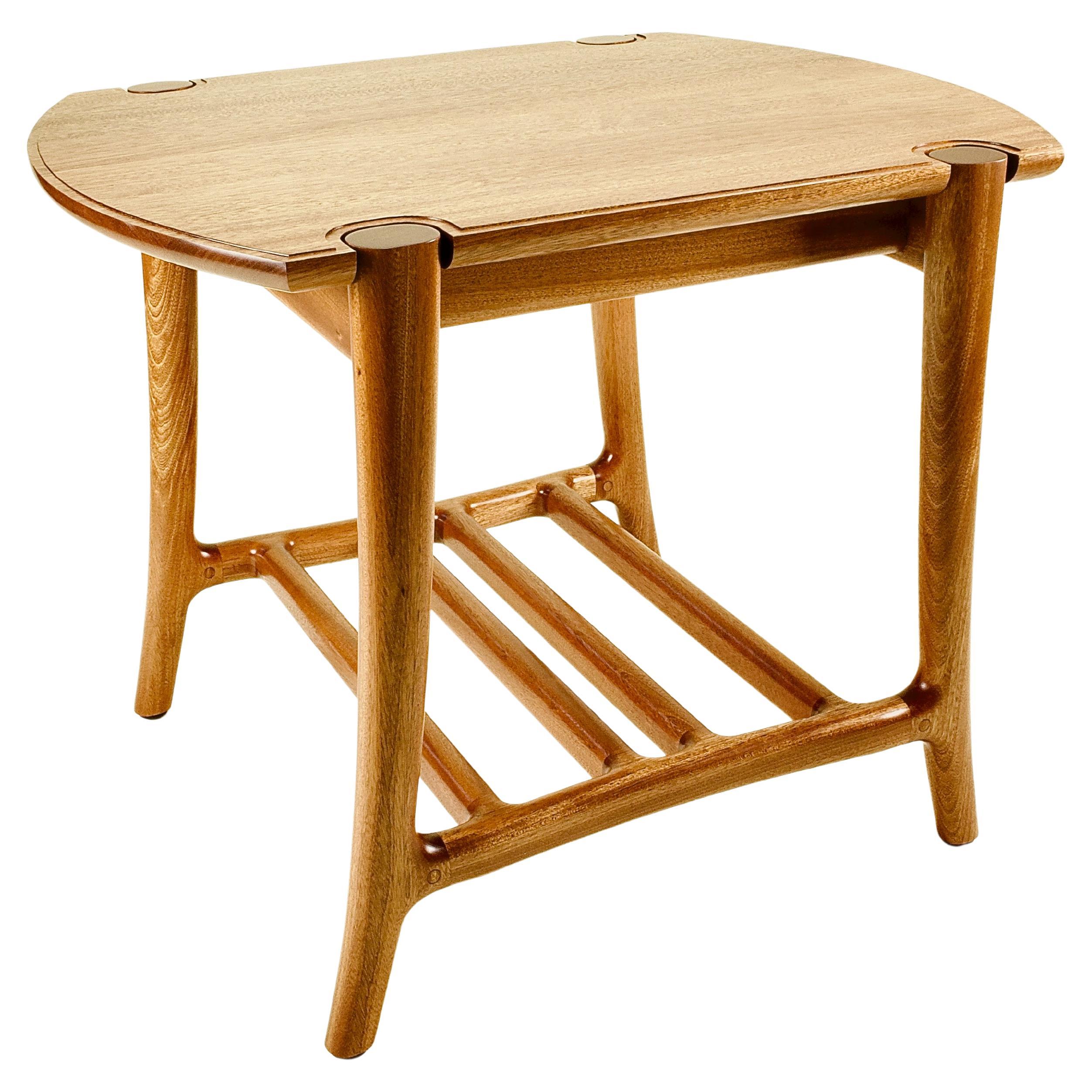 Hand Crafted Sculptural Side Table For Sale at 1stDibs