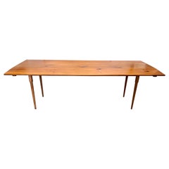 Hand Crafted Shaker Style Pine Drop Leaf Table XL Seven Feet
