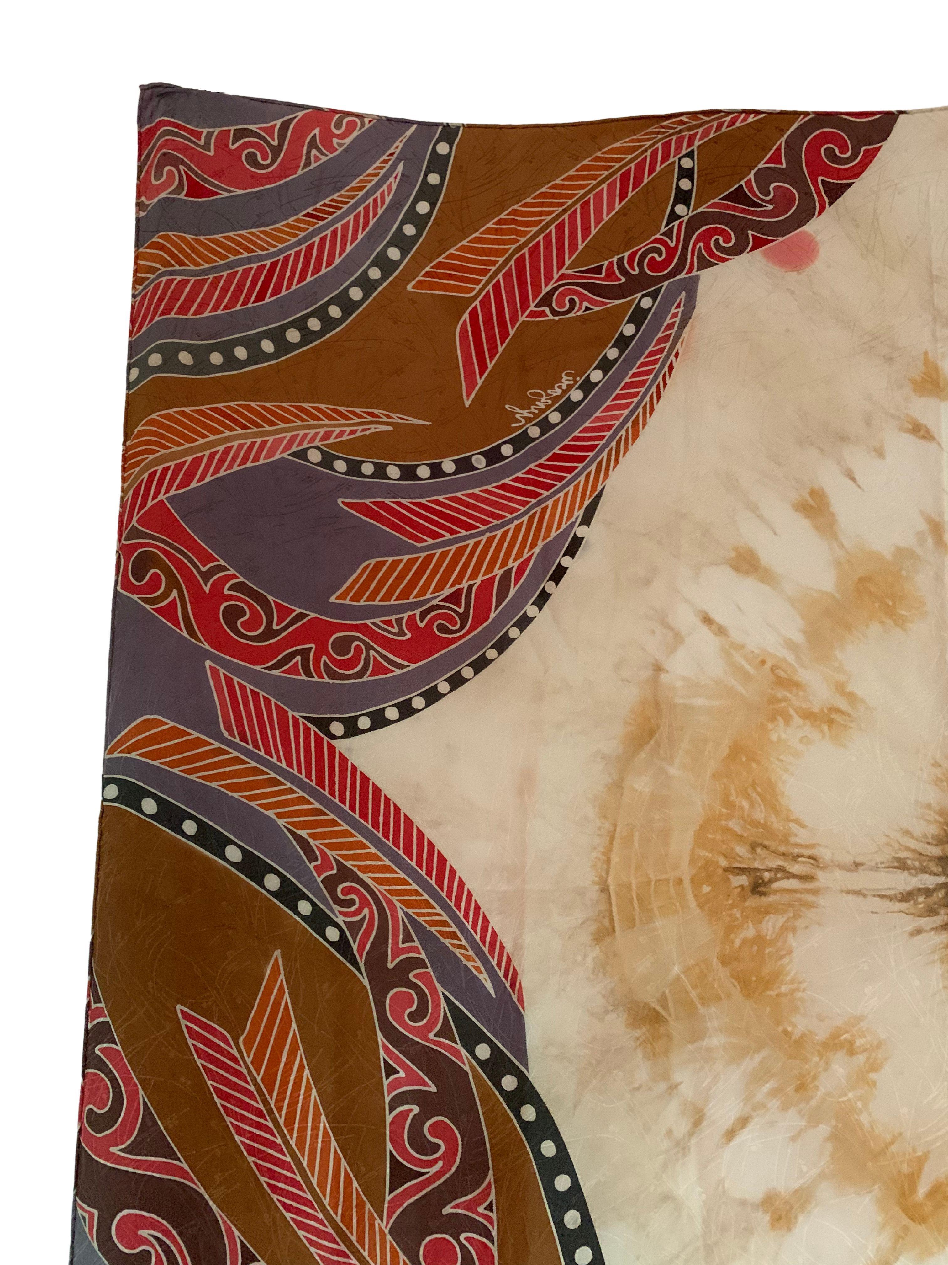 Handgefertigtes Shantung-Shantung-Seidentextil mit atemberaubenden Details im Zustand „Gut“ im Angebot in Jimbaran, Bali