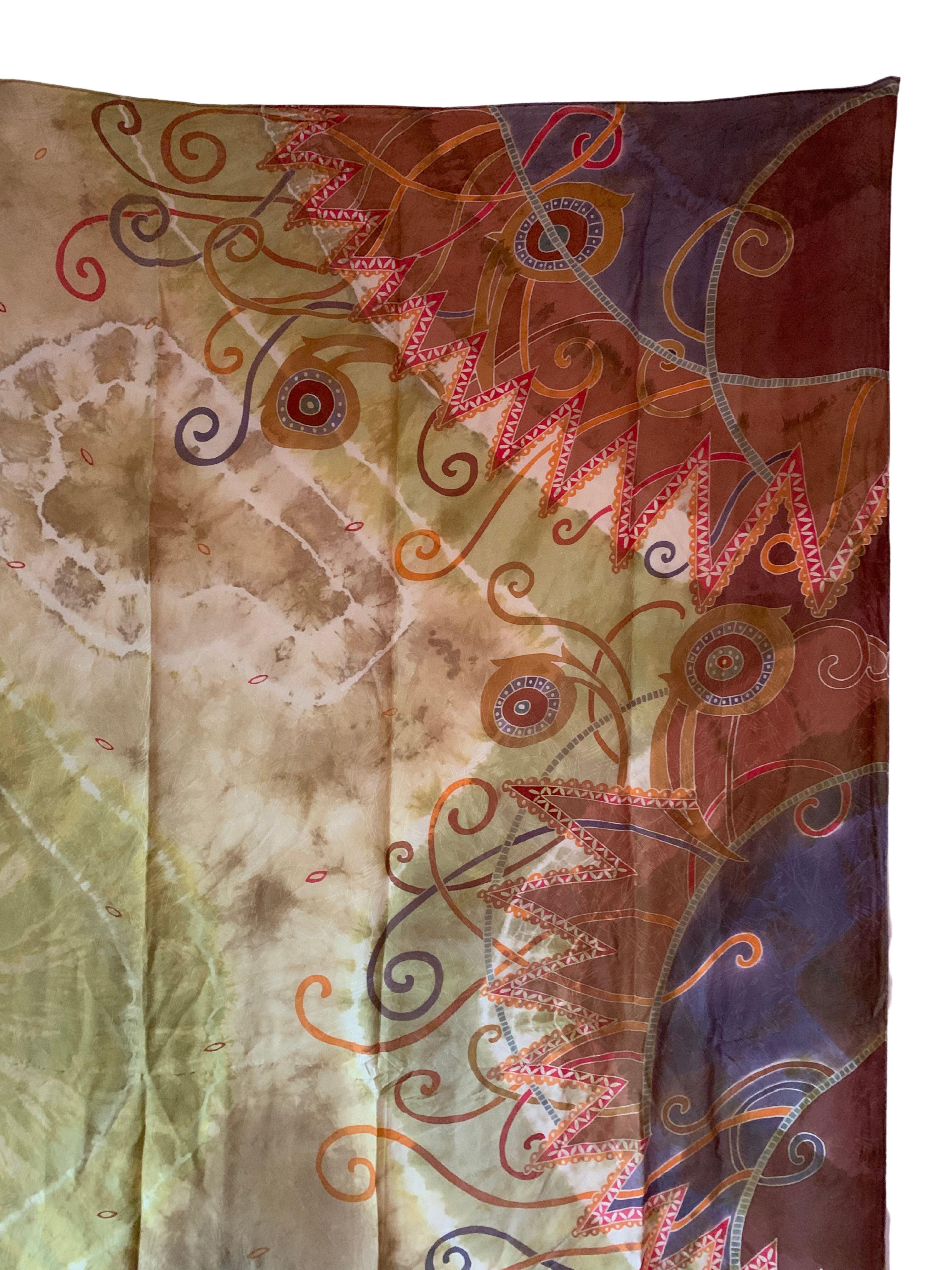 Handgefertigtes Shantung-Shantung-Seidentextil mit atemberaubenden Details (21. Jahrhundert und zeitgenössisch) im Angebot