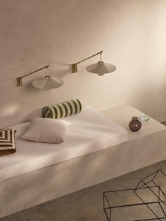Hand Crafted Short Wall Light Sconce with Solitaire 01 Shade, Ø34cm/13.4in