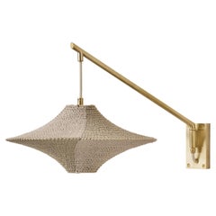 Hand Crafted Short Wall Light Sconce with Solitaire 01 Shade, Ø34cm/13.4in