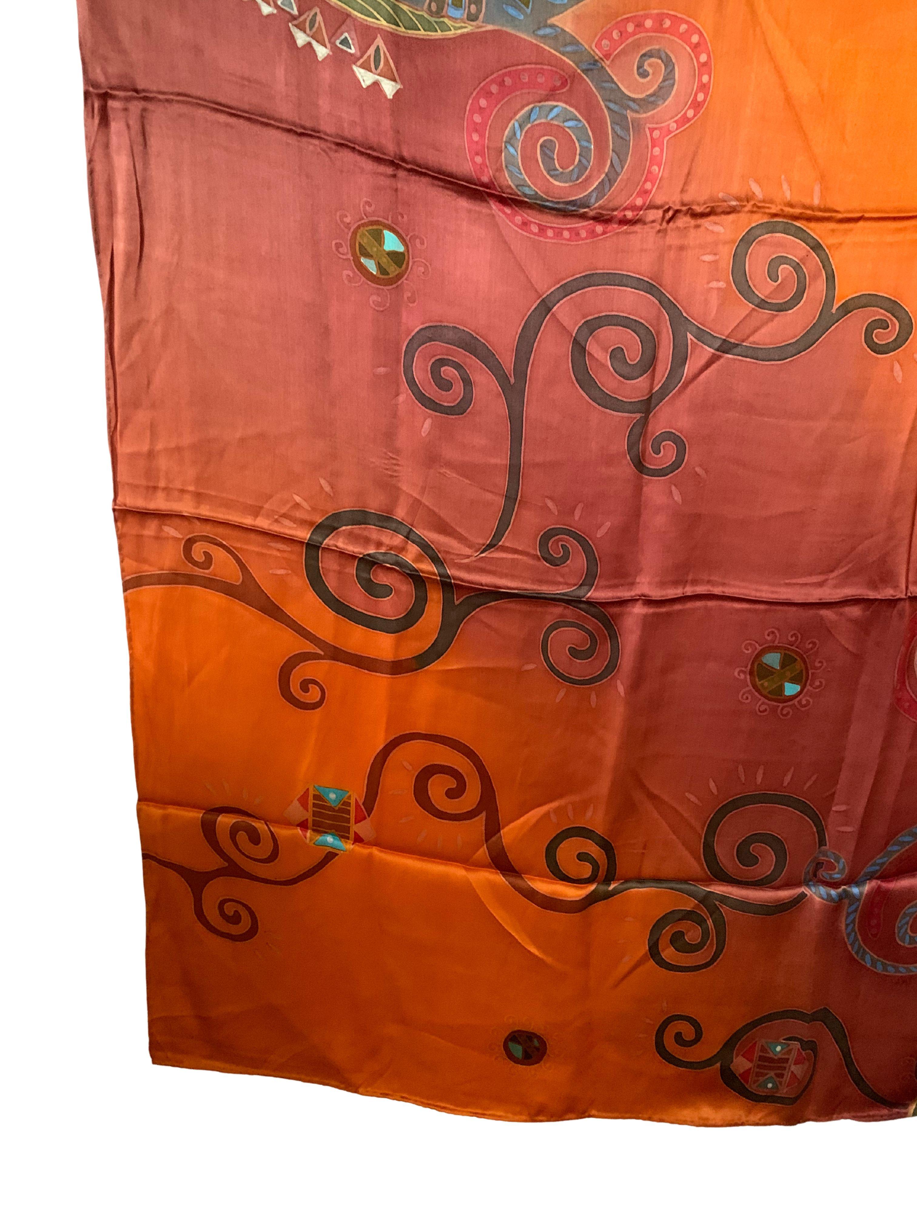 Hand-Crafted Silk Textile with Stunning Detailing In Good Condition For Sale In Jimbaran, Bali