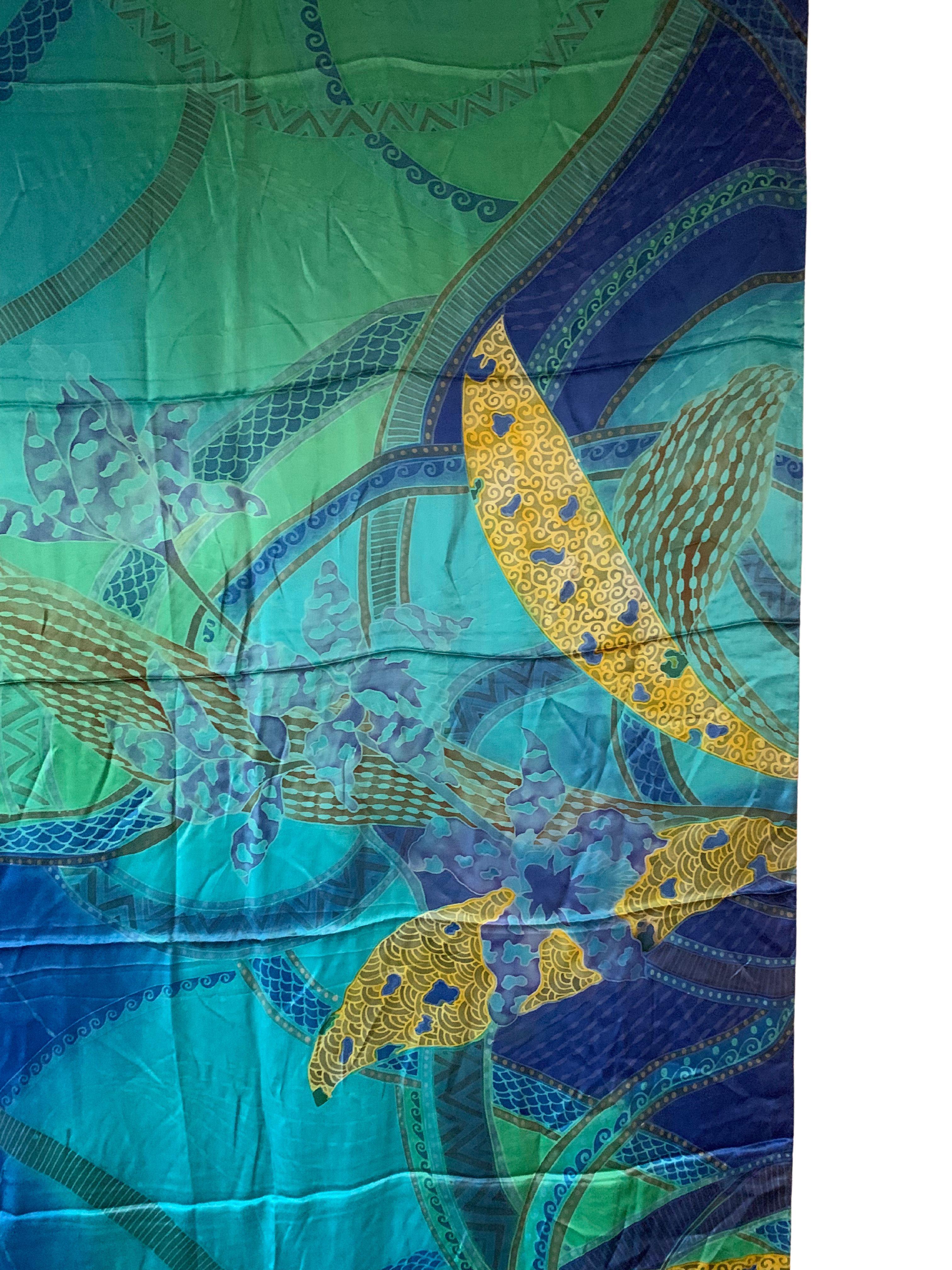 Contemporary Hand-Crafted Silk Textile with Stunning Detailing For Sale