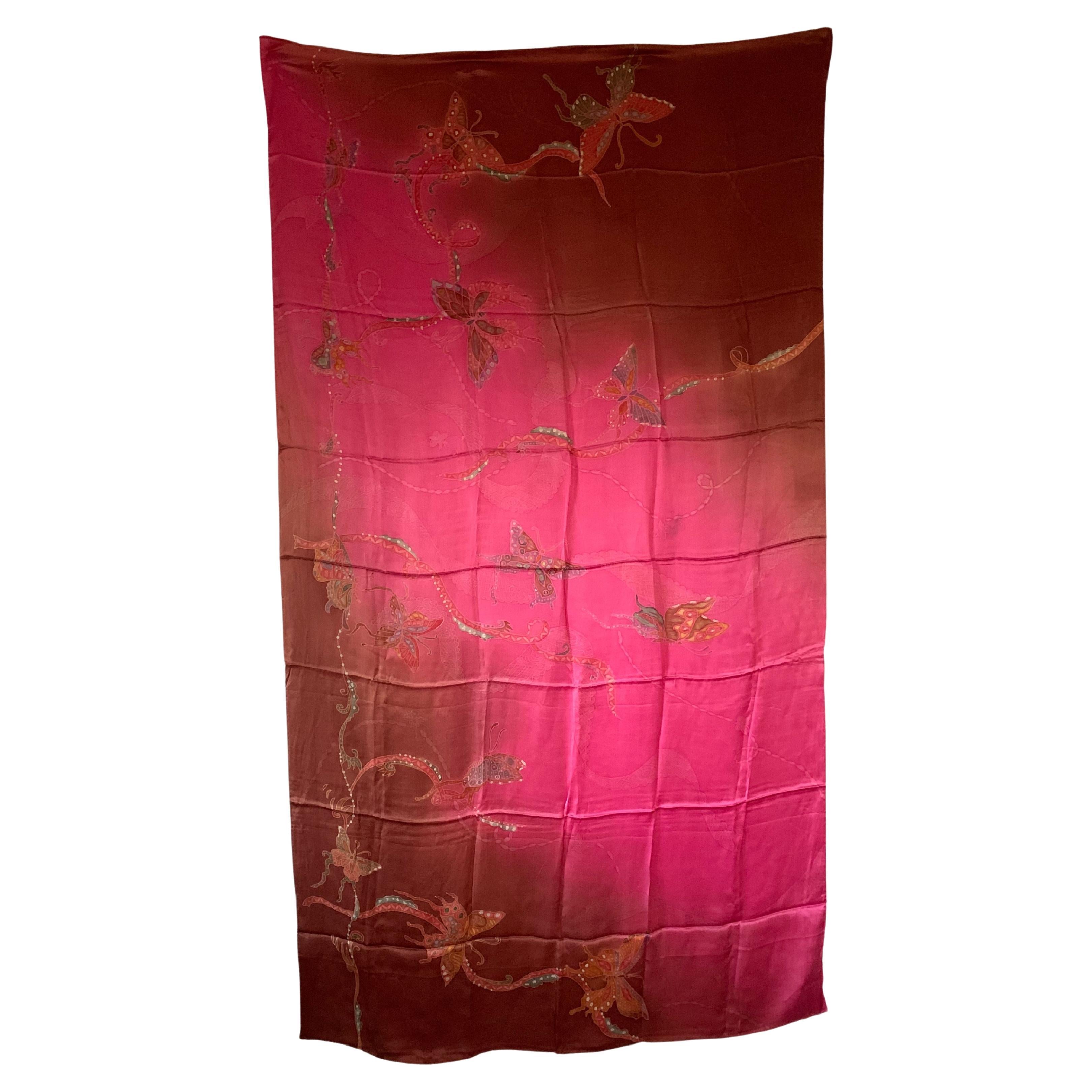 Hand-Crafted Silk Textile with Stunning Detailing For Sale
