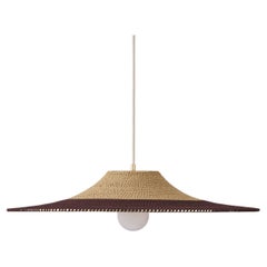 Hand Crafted Simple Shade 01, Deep Trim Double Cloth Pendant, Ø60cm/23.6in