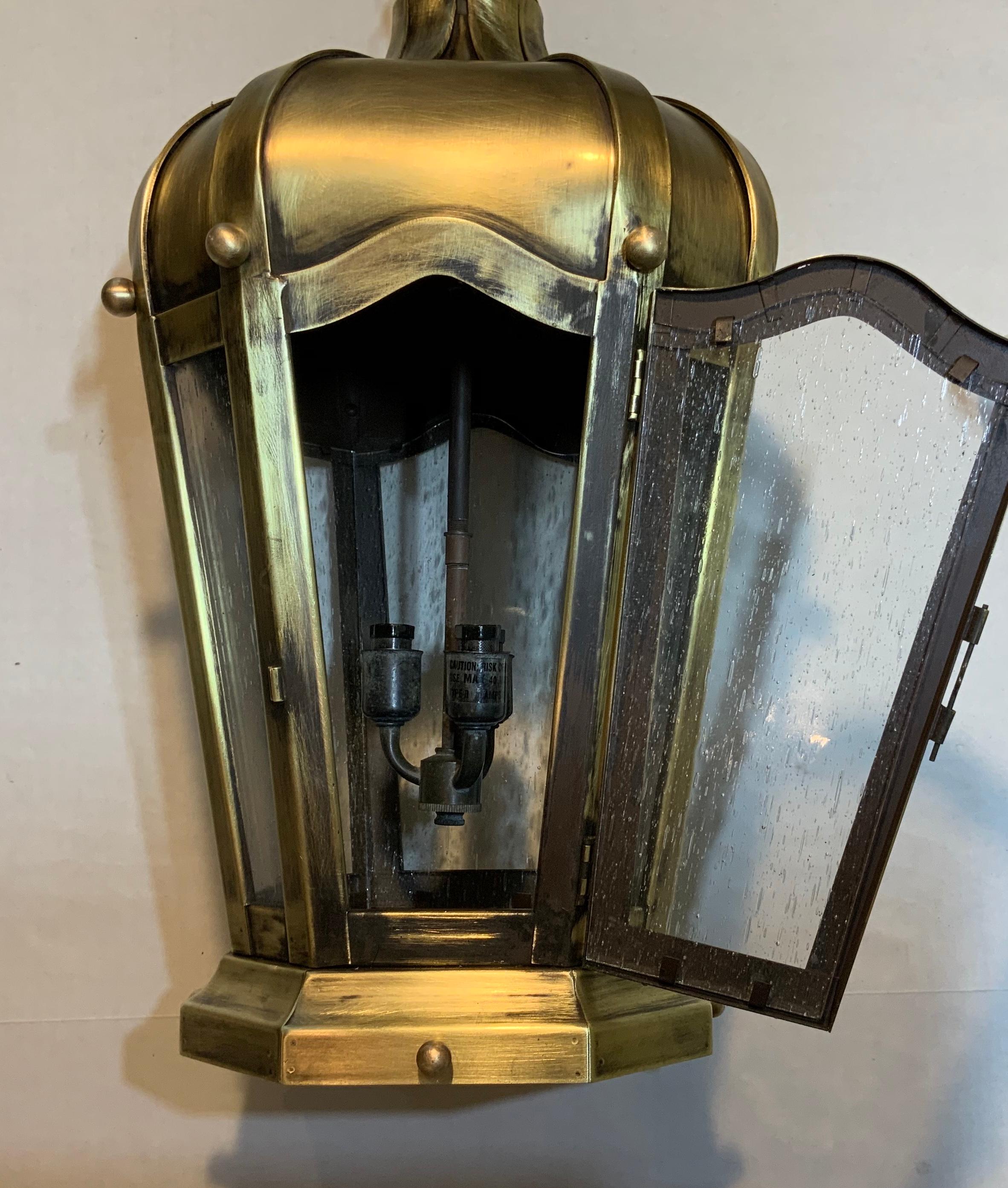 solid brass lantern