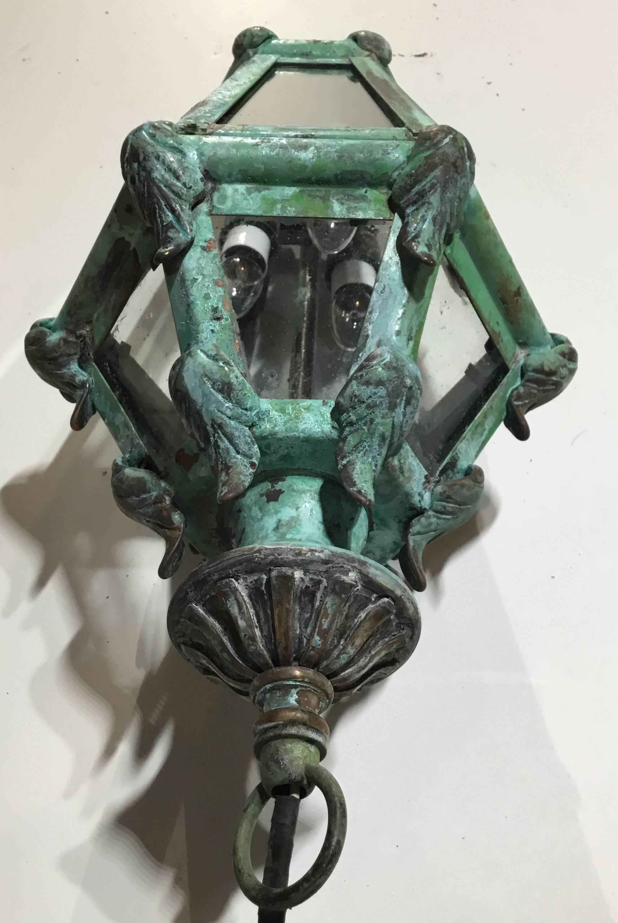 Handcrafted Solid Brass Venetian Courtyard Lantern 11
