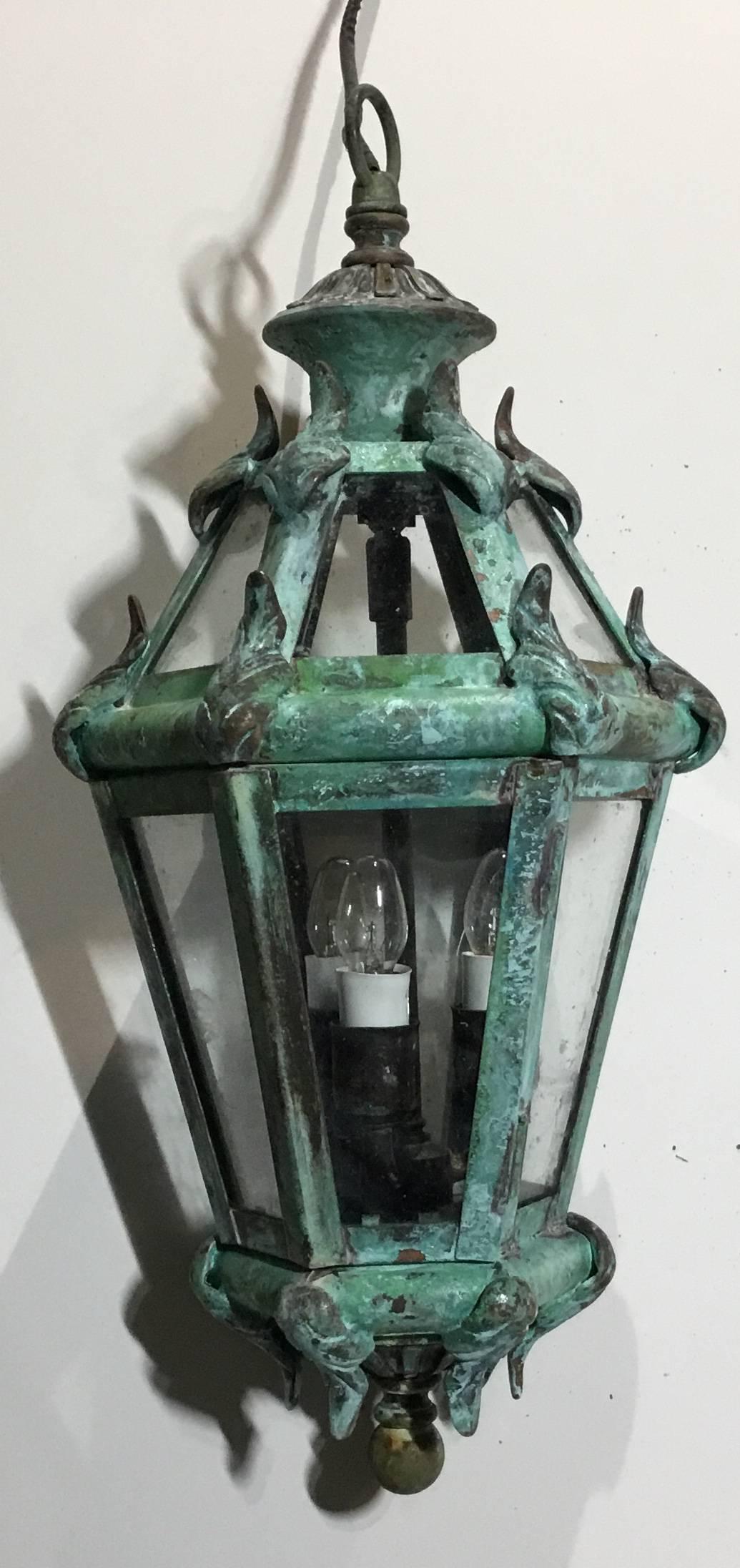 Handcrafted Solid Brass Venetian Courtyard Lantern 1