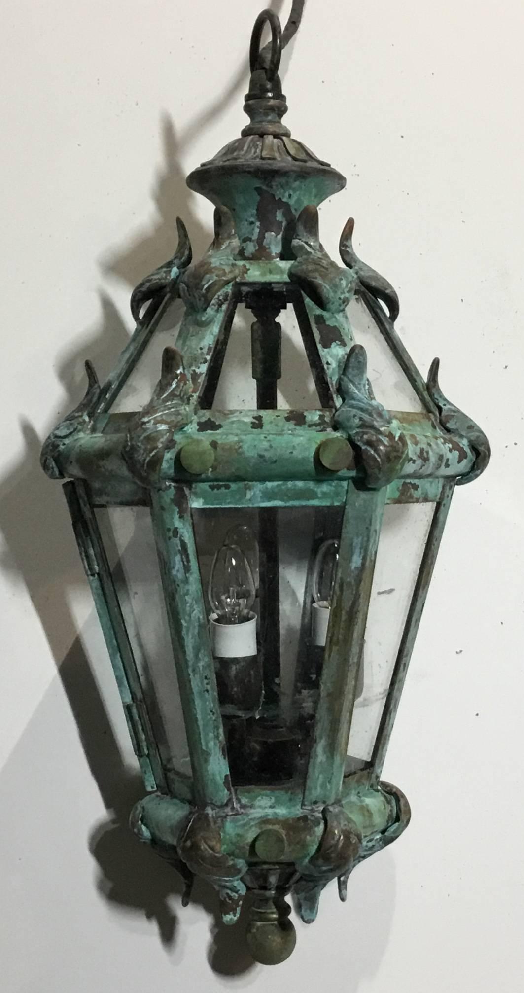 Handcrafted Solid Brass Venetian Courtyard Lantern 3