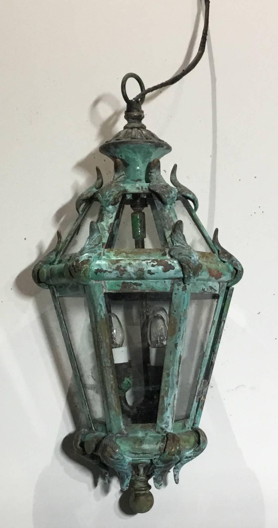 Handcrafted Solid Brass Venetian Courtyard Lantern 4
