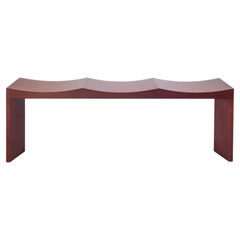 Hand-Crafted Solid Maple Arc Bench by Juntos Projects, Modern Design