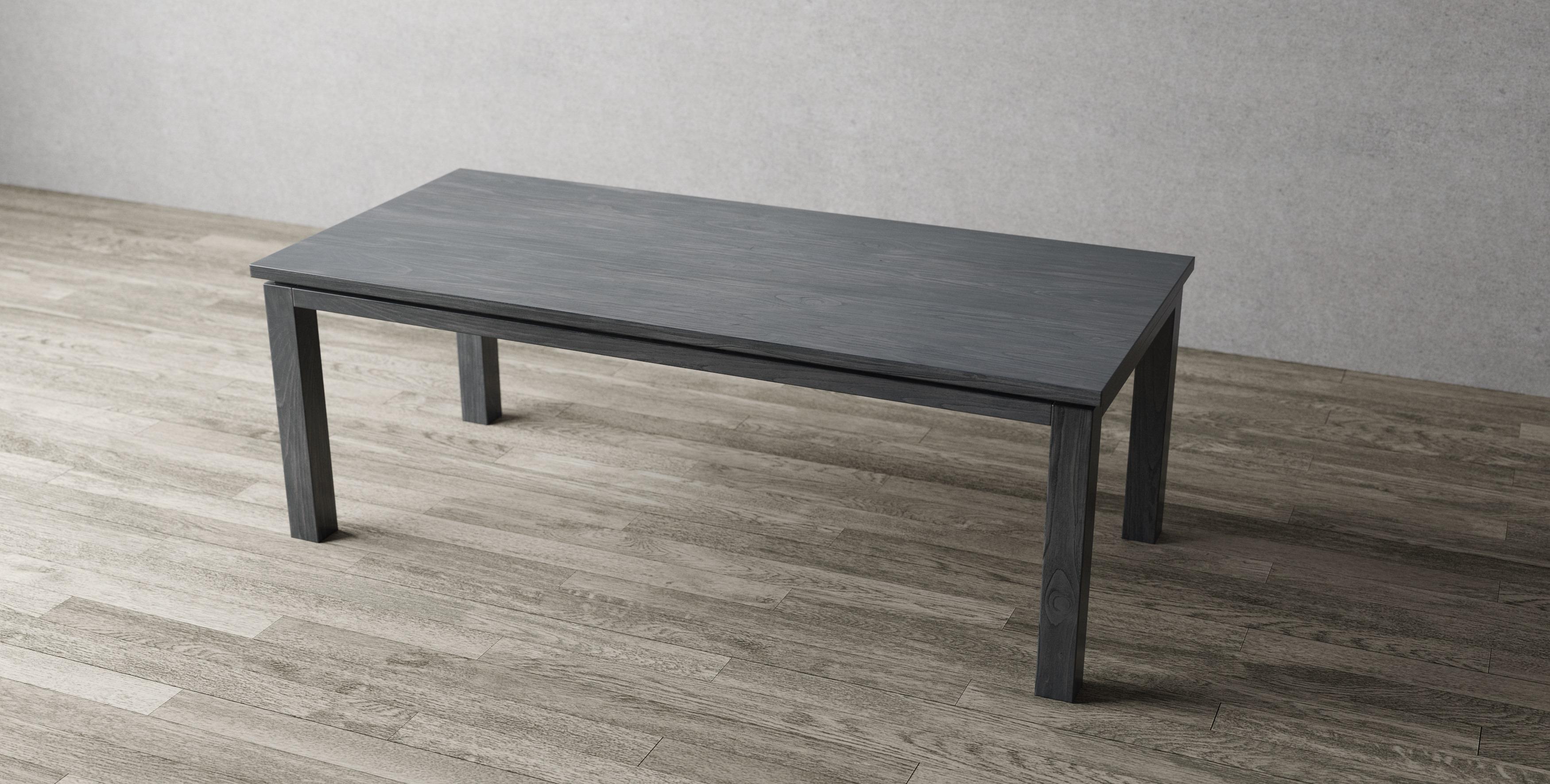 Thaïlandais Table de salle à manger de style Havest en teck massif, fabriquée à la main en vente