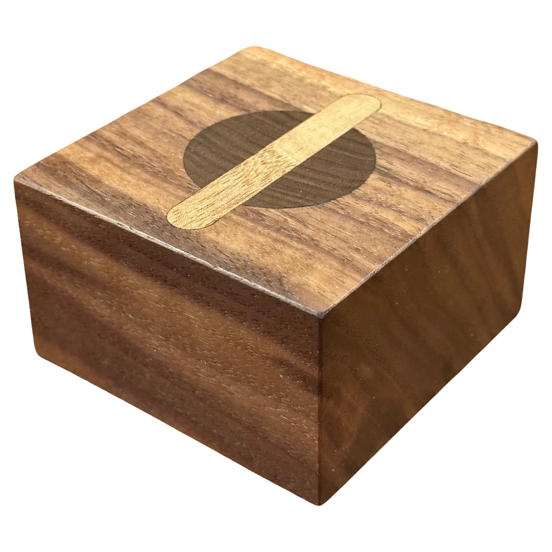 Hand-Crafted Solid Walnut Paperweight by Sam Maloof For Sale