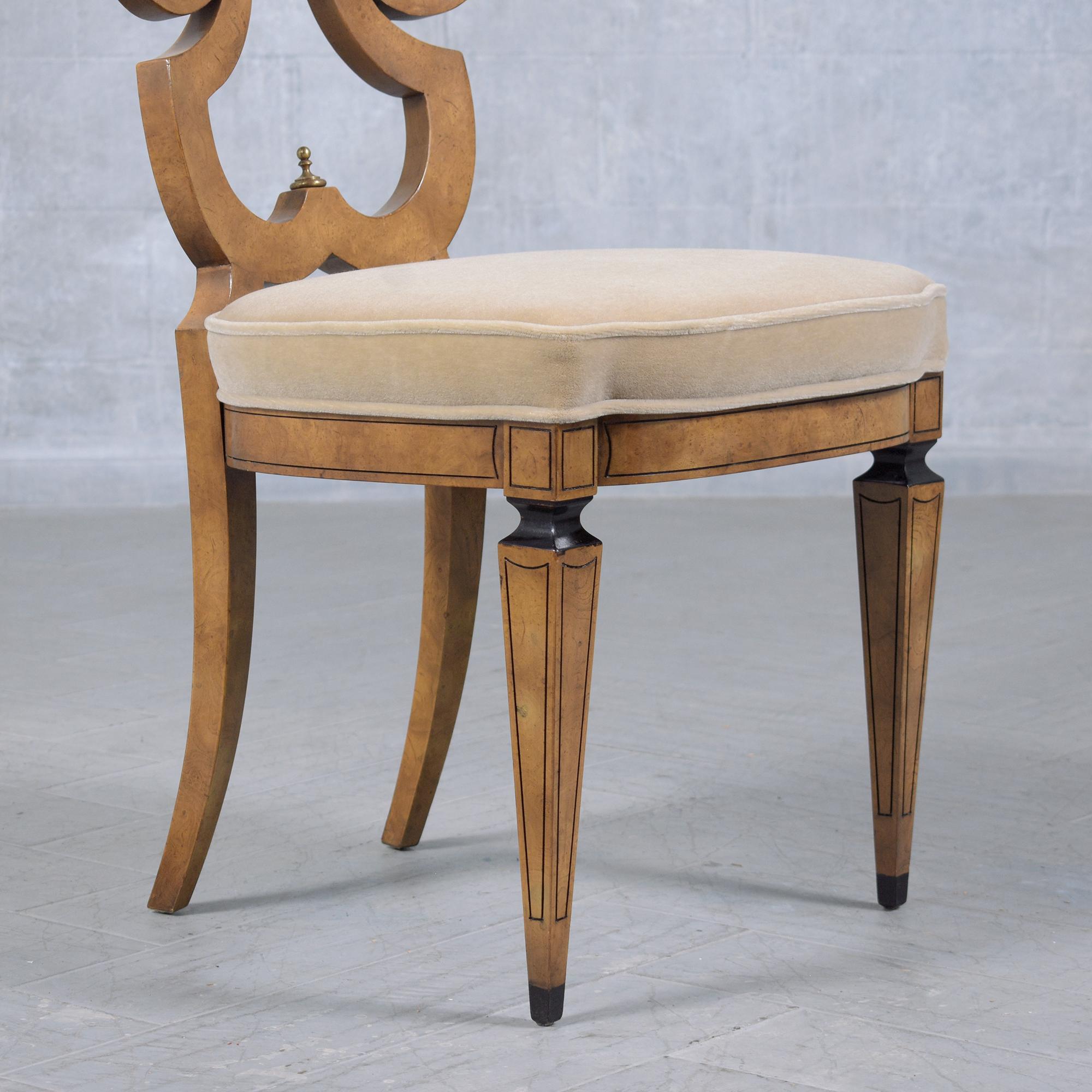 Renzo Rutili for Johnson Furniture: Restored Mid-Century Maple Dining Chair Set For Sale 4