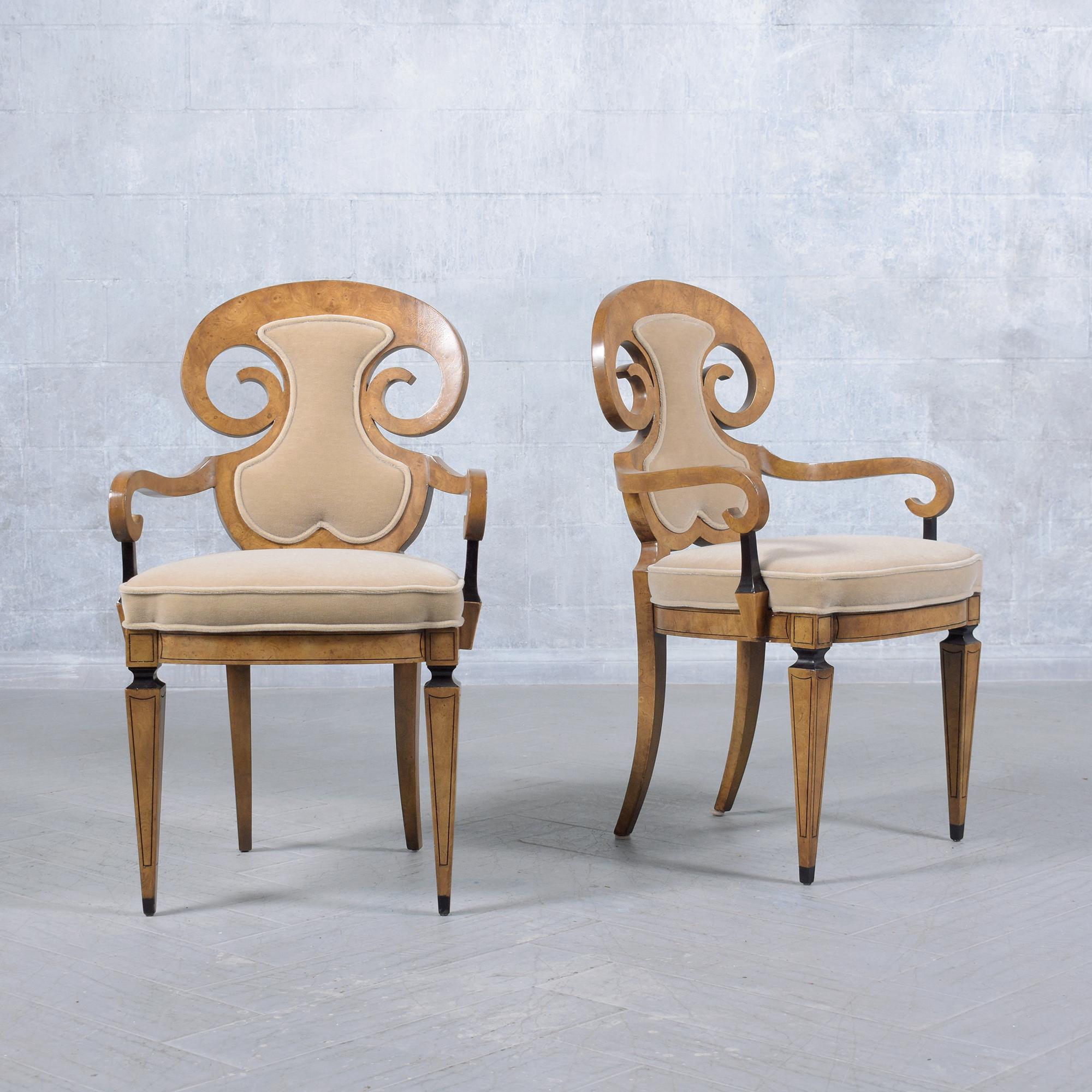 Renzo Rutili pour Johnson Furniture : Ensemble de chaises de salle à manger en érable du milieu du siècle restauré en vente 2