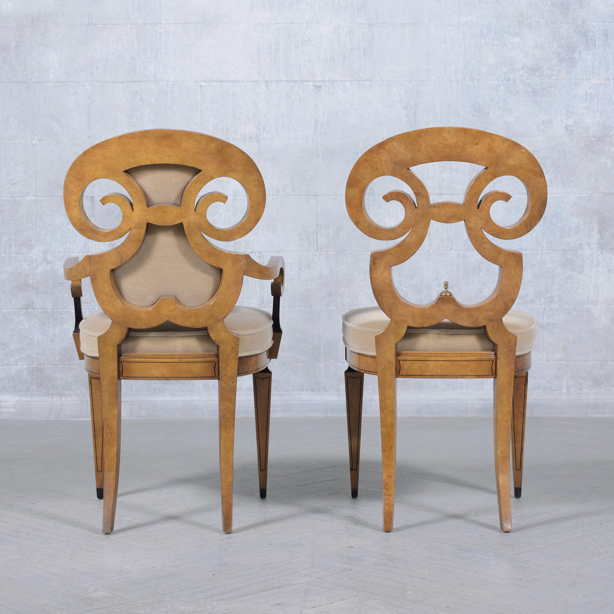 Renzo Rutili pour Johnson Furniture : Ensemble de chaises de salle à manger en érable du milieu du siècle restauré en vente 9
