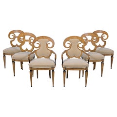 Renzo Rutili for Johnson Furniture: Restored Mid-Century Maple Dining Chair Set