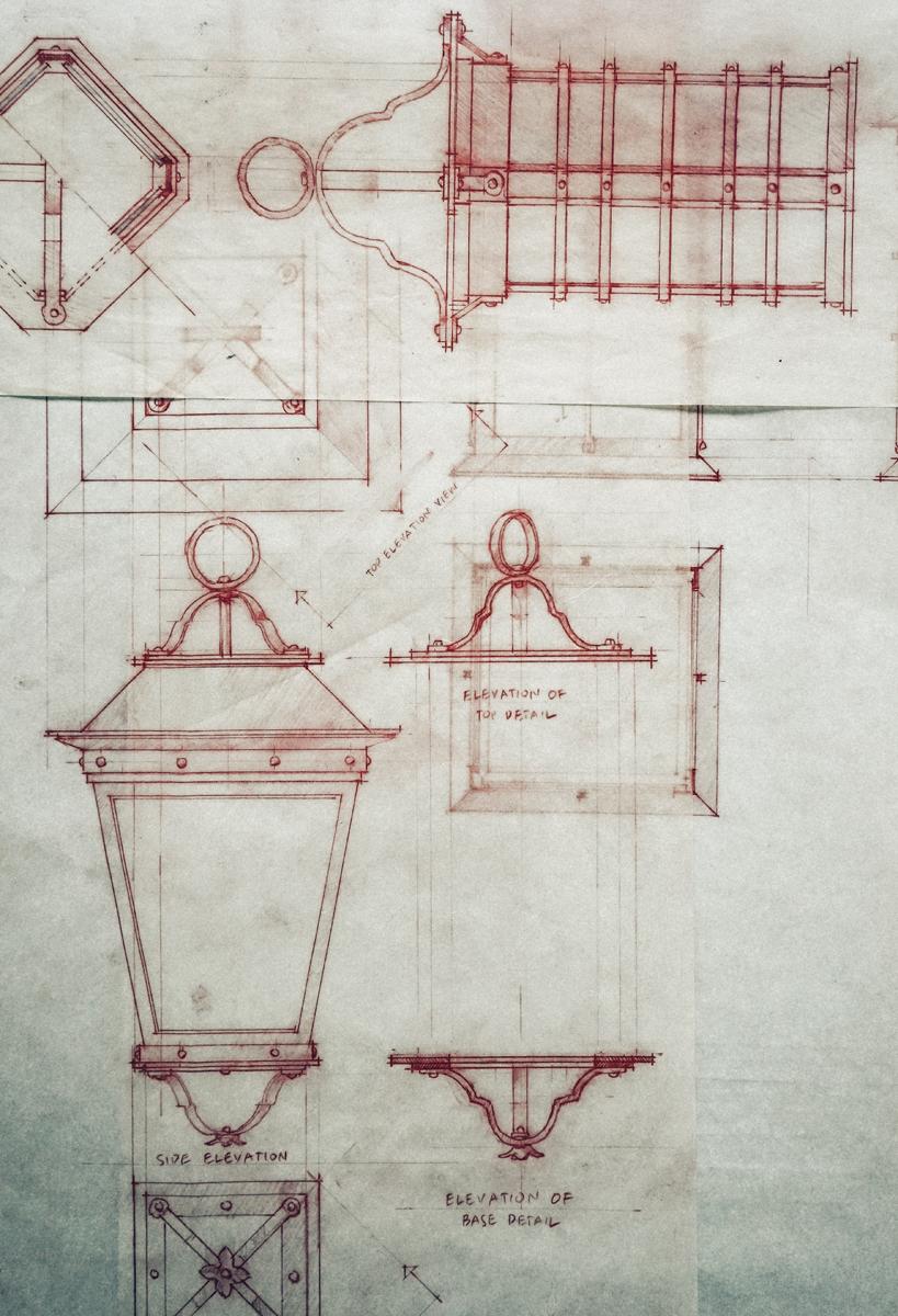 Hand-Crafted Spanish Style Wrought Iron Ornamental Exterior Outdoor Wall Lantern In New Condition For Sale In Santa Paula, CA