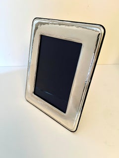 Hand Crafted Sterling Silver 5x7 Frame With Velvet back