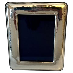 Hand Crafted Sterling Silver 5x7 Frame With Velvet back
