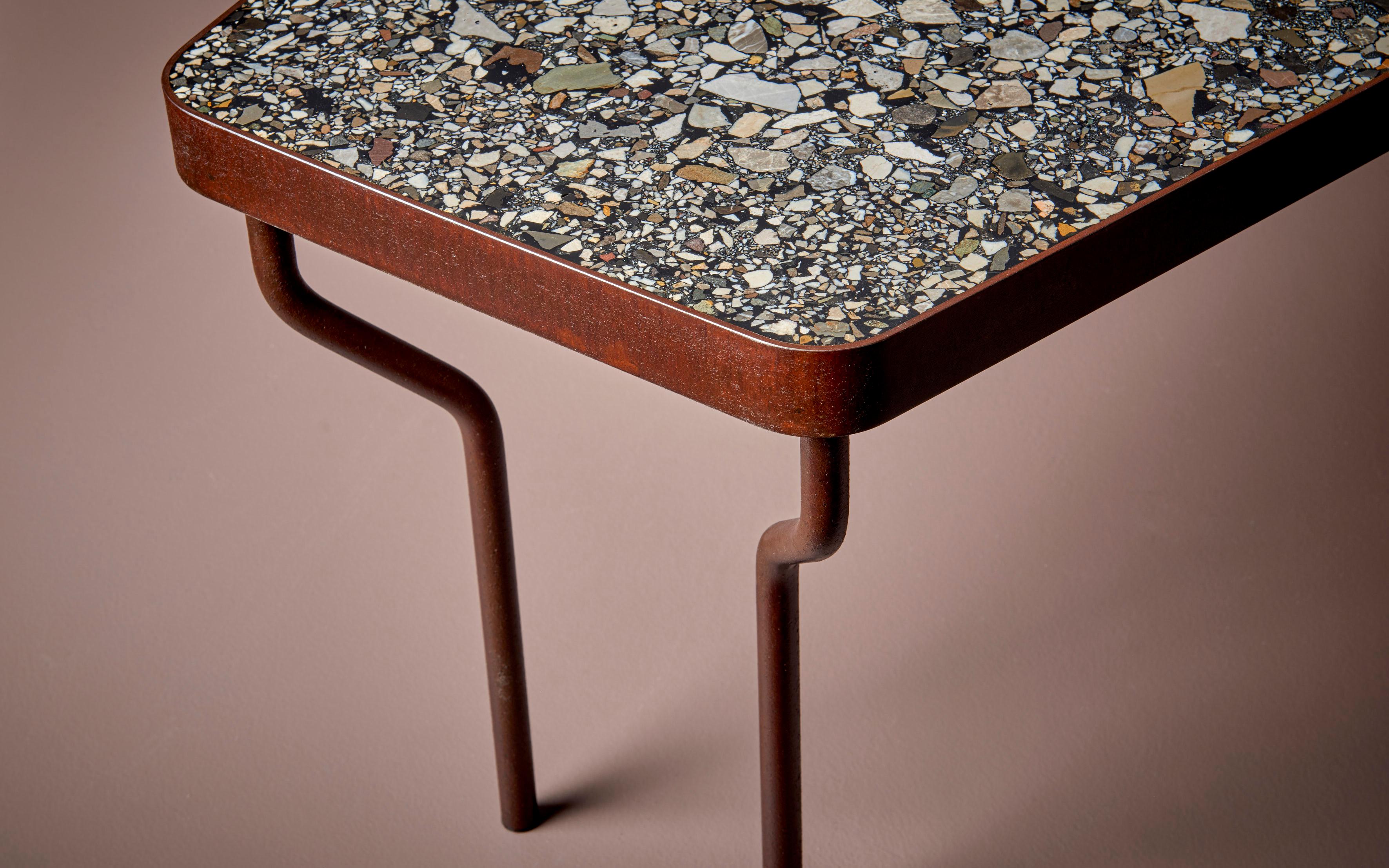 XXIe siècle et contemporain Handcrafted Terrazzo Coffee Table 