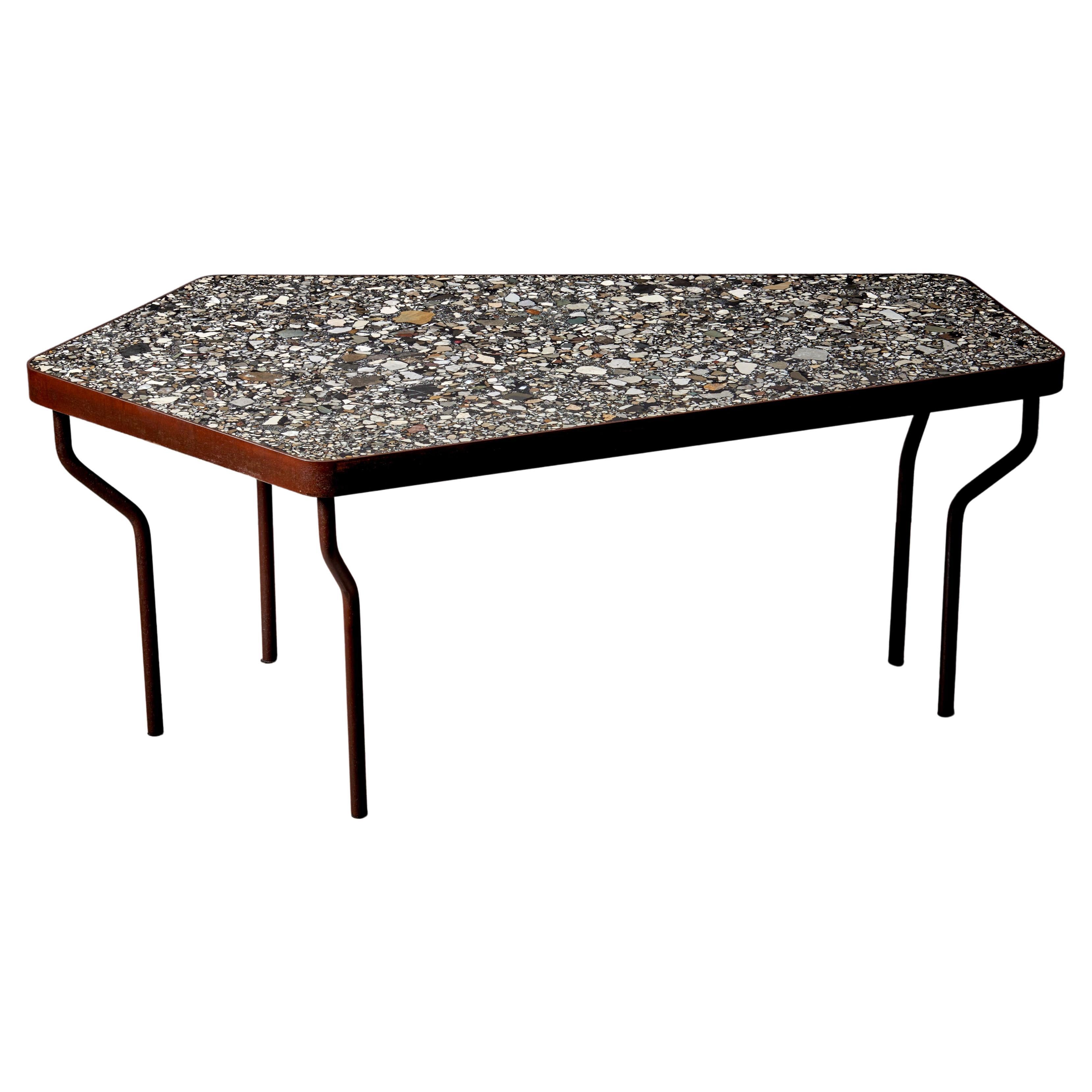 Handcrafted Terrazzo Coffee Table "Prince Beatrice" by Felix Muhrhofer  For Sale