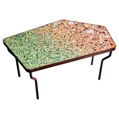 Hand-crafted Terrazzo Coffee Table "Prince-Kathryn" by Felix Muhrhofer, Austria