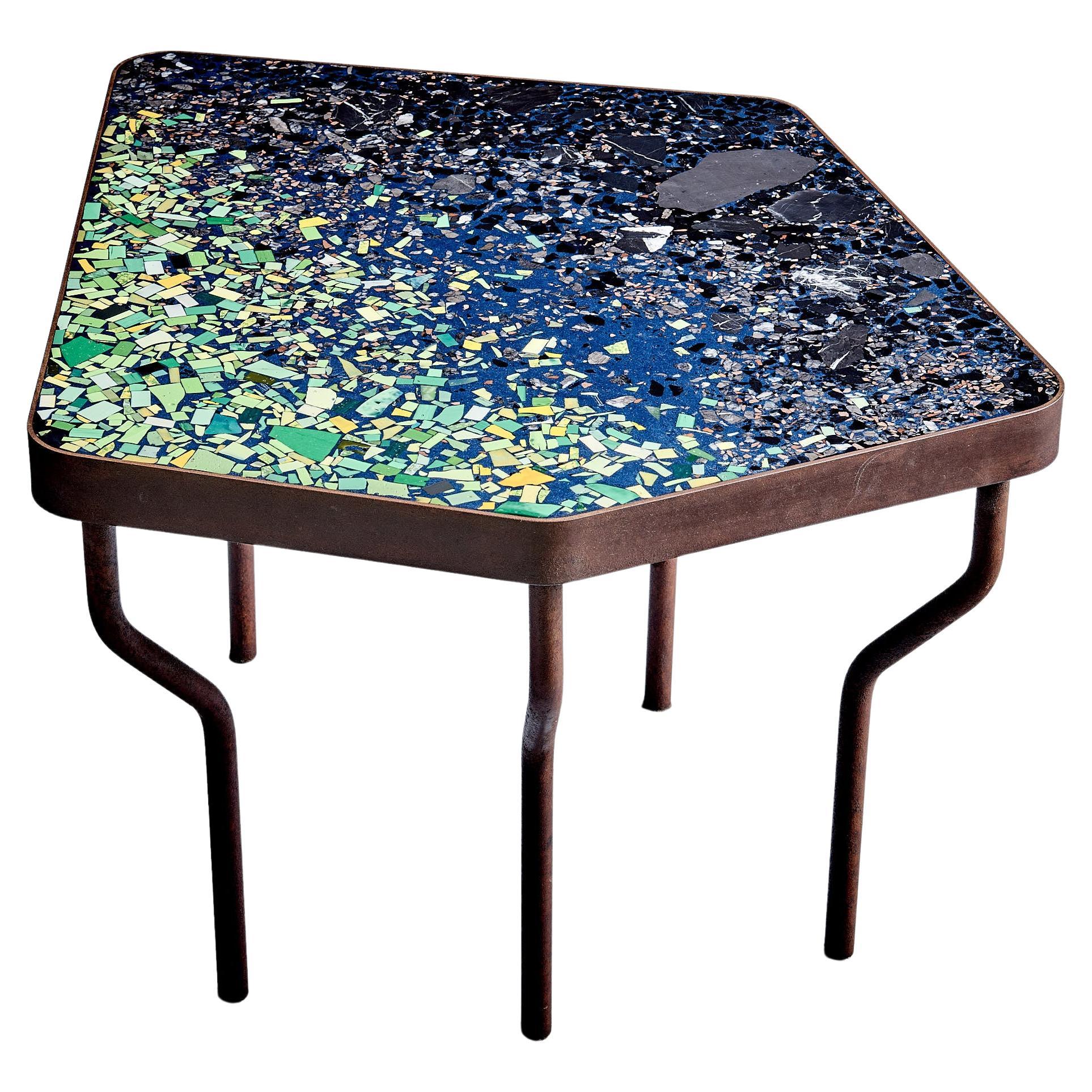 Hand-crafted Terrazzo Coffee Table "Prince Mia" by Felix Muhrhofer