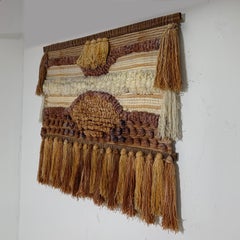 Handcrafted Textile Wall Hanging Weaving, circa 1970s