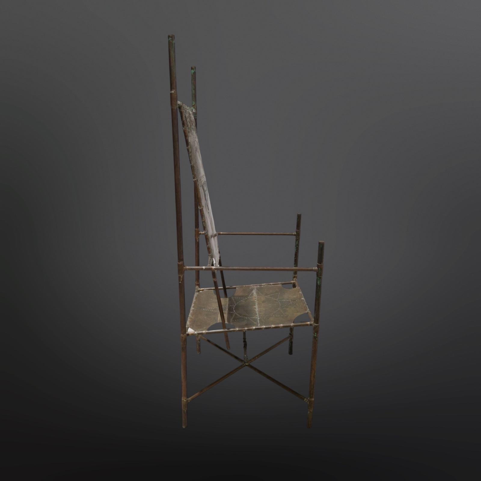 Chaise trône fabriquée à la main par Cor de Ree, Pays-Bas 1990 en vente 2