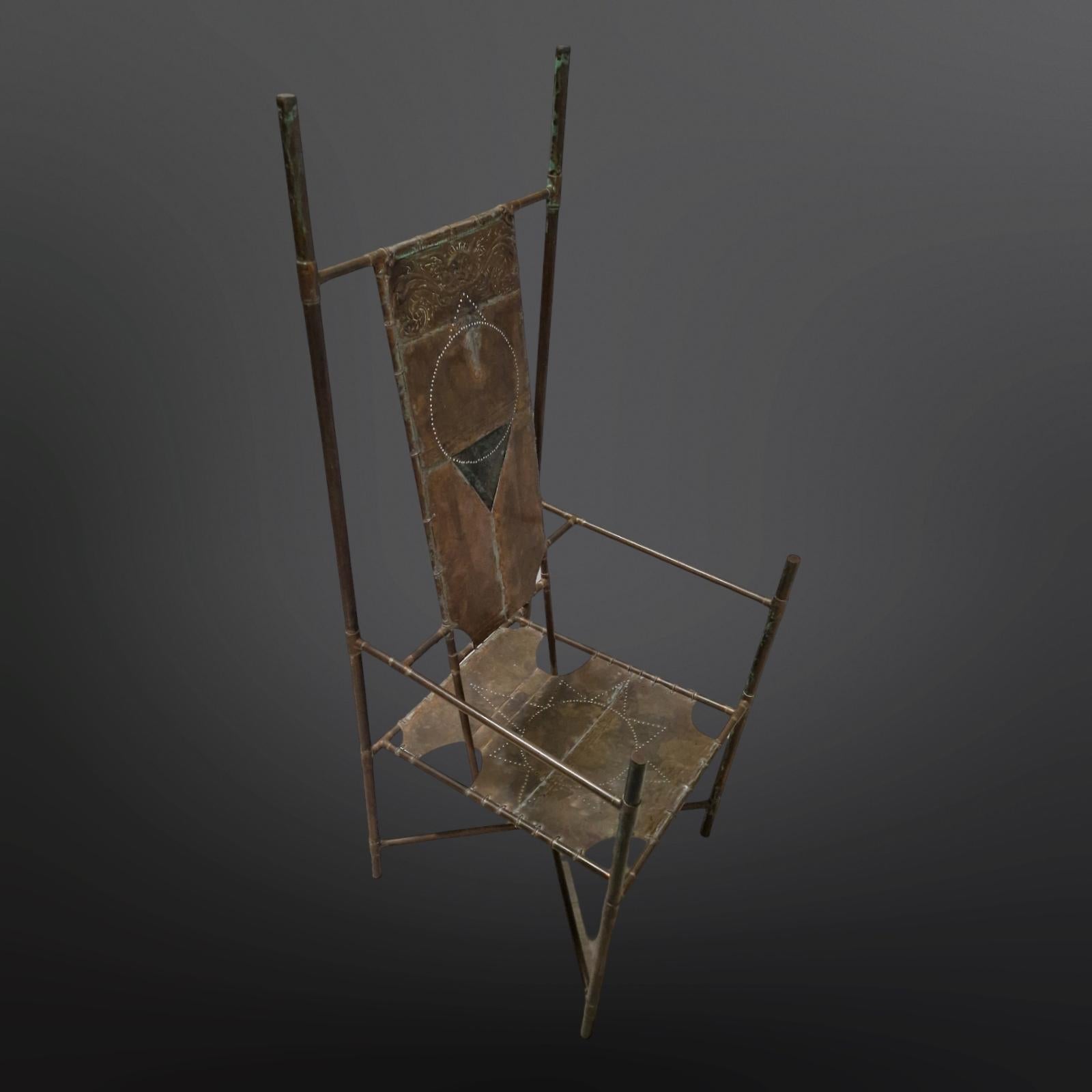 Chaise trône fabriquée à la main par Cor de Ree, Pays-Bas 1990 en vente 3