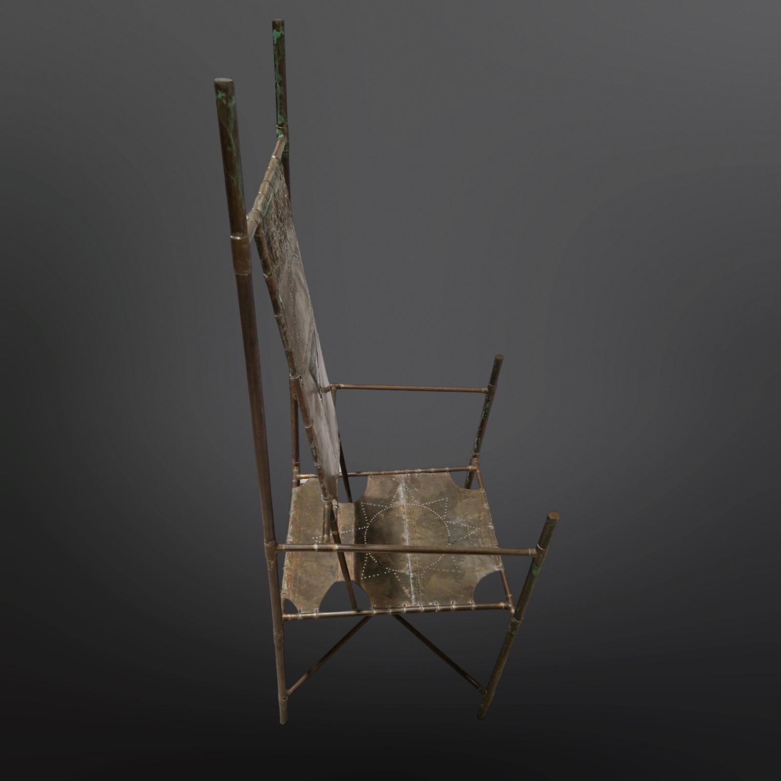 20ième siècle Chaise trône fabriquée à la main par Cor de Ree, Pays-Bas 1990 en vente