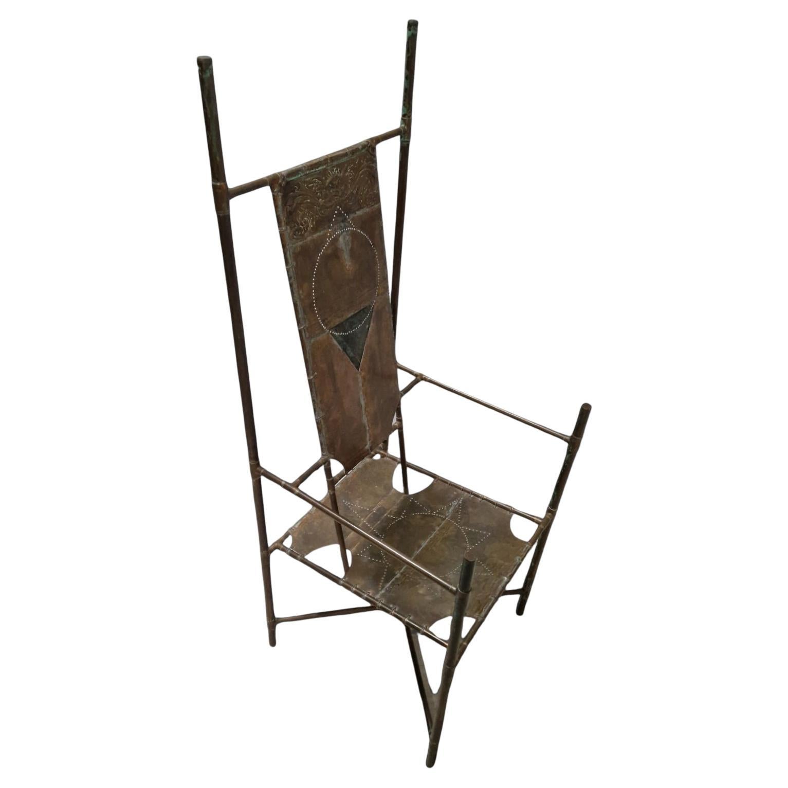 Sedia da trono realizzata a mano da COR de Ree, Paesi Bassi 1990
