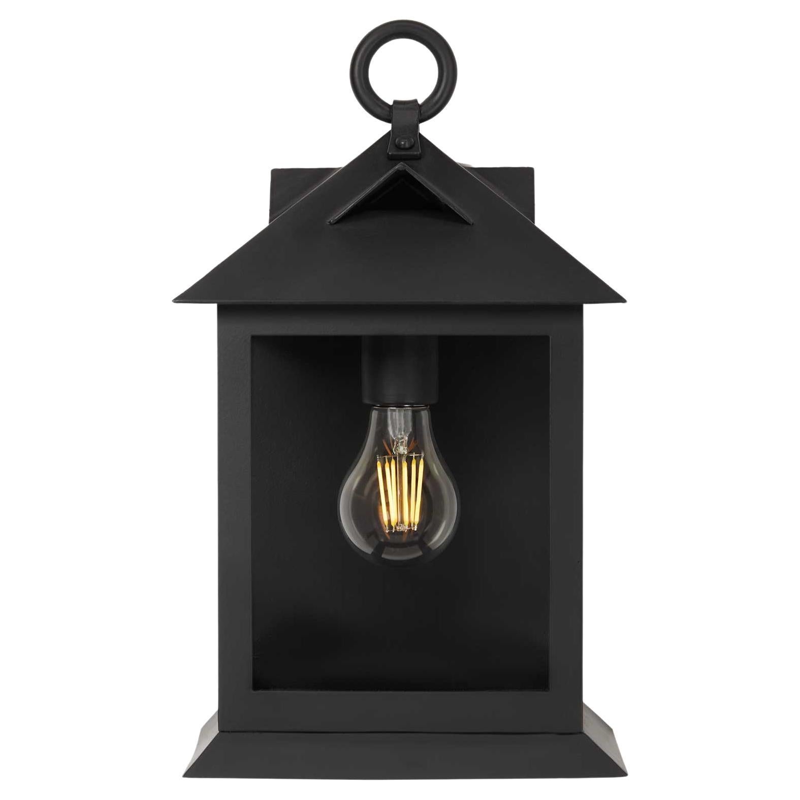 Lanterne d'extérieur en fer forgé, Classic Classic Coastal, gris
