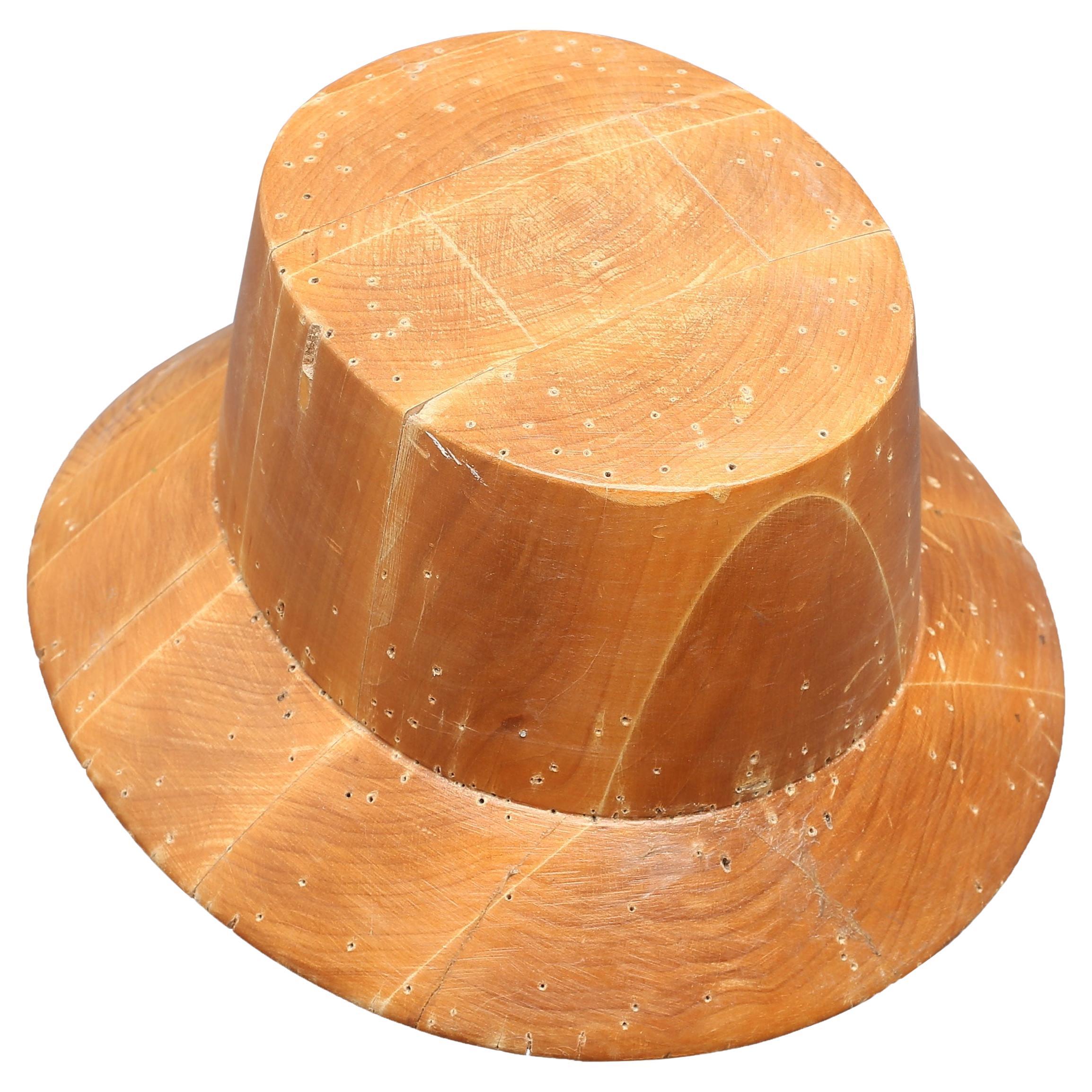 Handgefertigte Vintage-Hutform in Hutform aus Kiefernholz aus Stockholm, Schweden