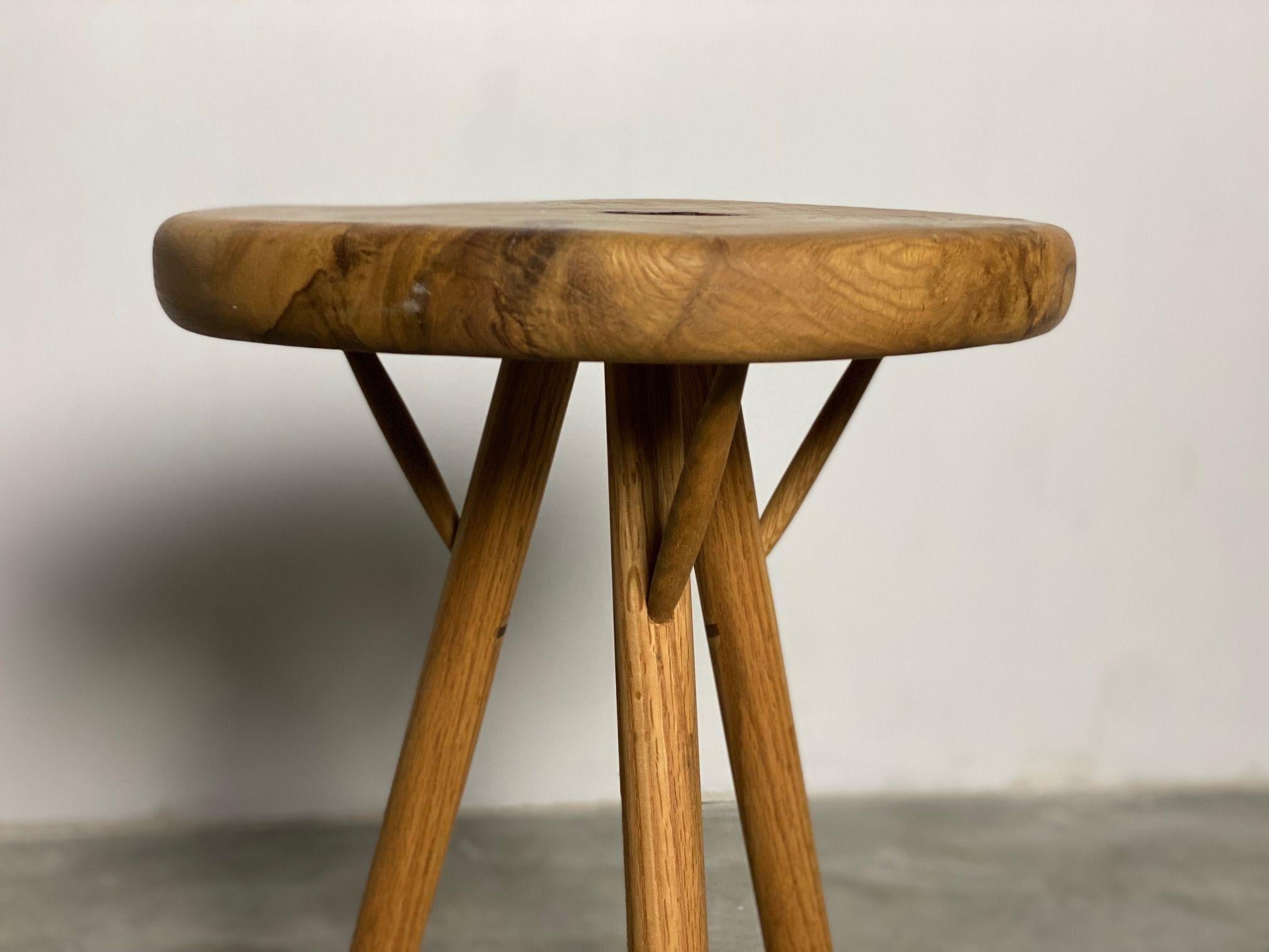 Hand-Crafted White Oak Burl Table by Michael Rozell, USA, 2021 For Sale 1