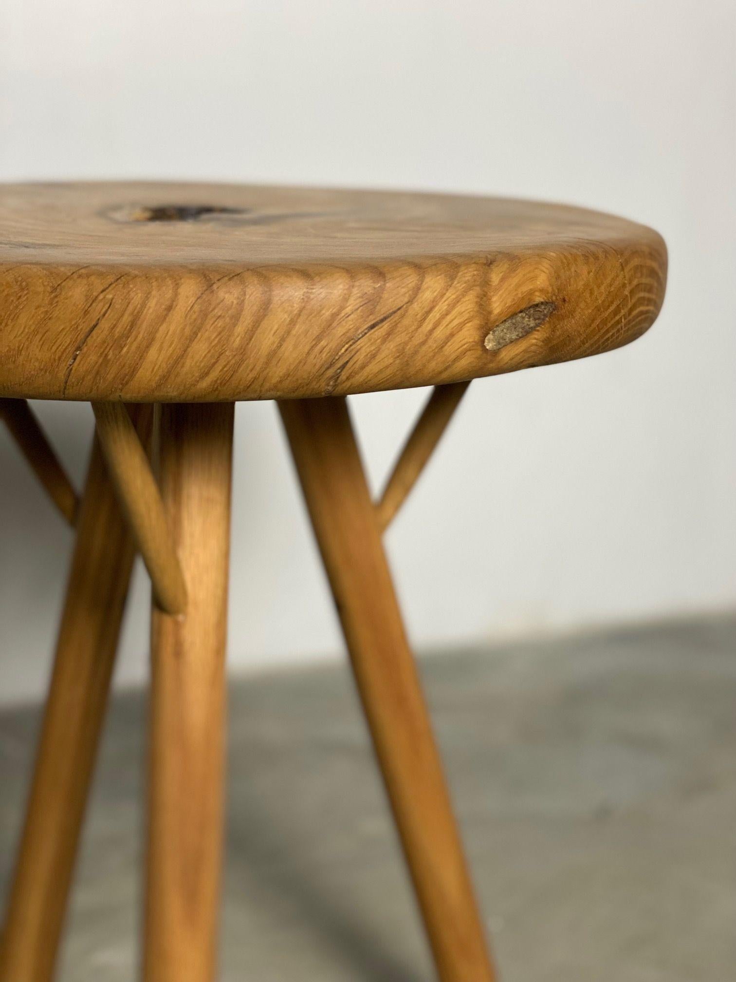 American Hand-Crafted White Oak Burl Table by Michael Rozell, USA, 2021 For Sale