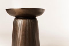 Handcrafted Wood Side Table / Pedestal Table / Accent Table, S-table-03