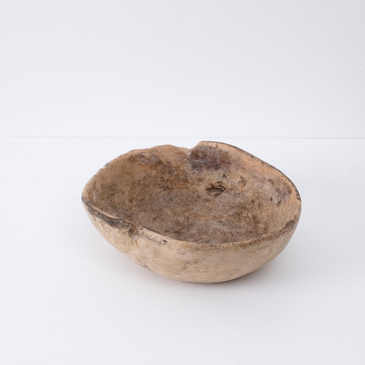 Hand Crafted Wooden Dough Bowl 1