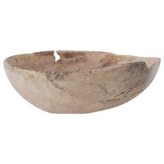 Antique Hand Crafted Wooden Dough Bowl