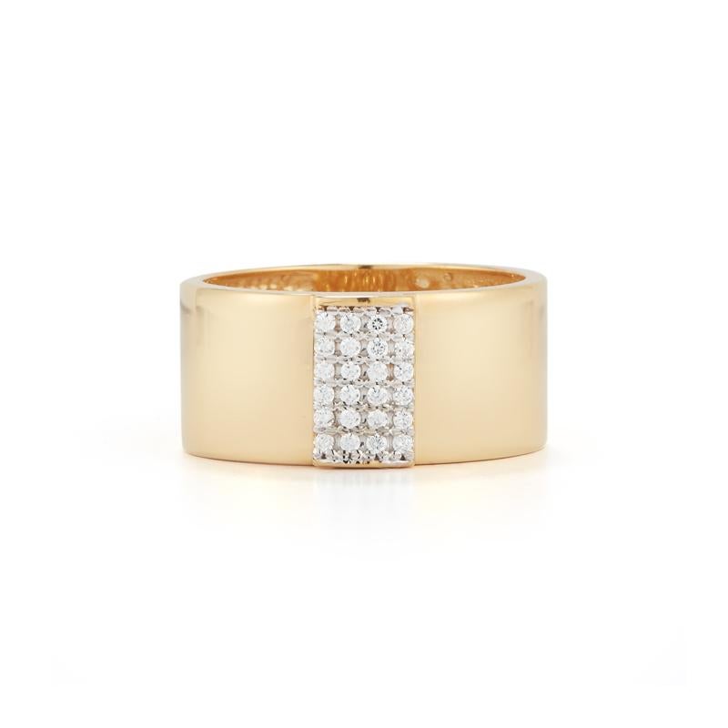 For Sale:  Hand-Crafted Yellow Gold Polish-Finished Ring 2