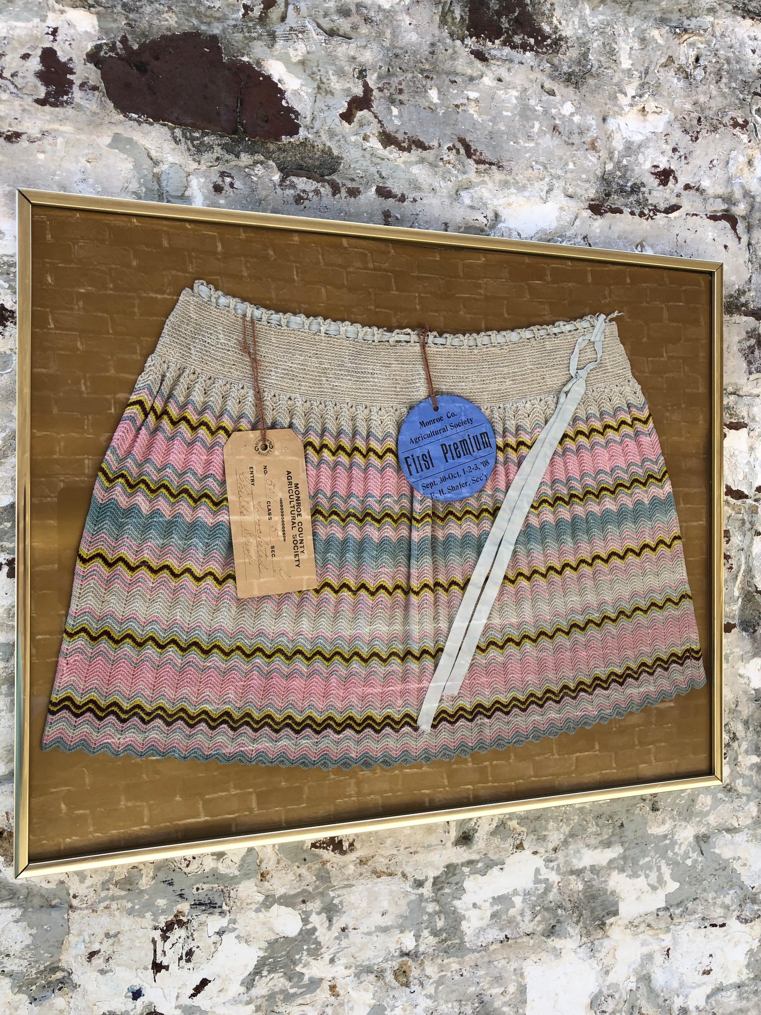 Hand Crocheted Child's Skirt In Good Condition For Sale In Charleston, SC