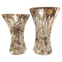 Vintage Hand Cut Crystal Bohemian Vase