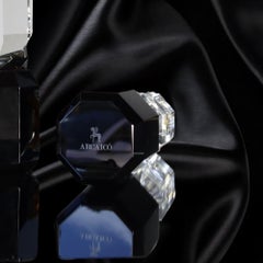 Ambrosià Crystal Candlestick Set – Hand-Cut Candle Holders for Home Décor