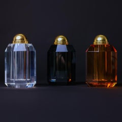 Handgeschliffenes Kristall-Salzstreuer-Set Ambrosià (2-teiliges Set: klar & klar)