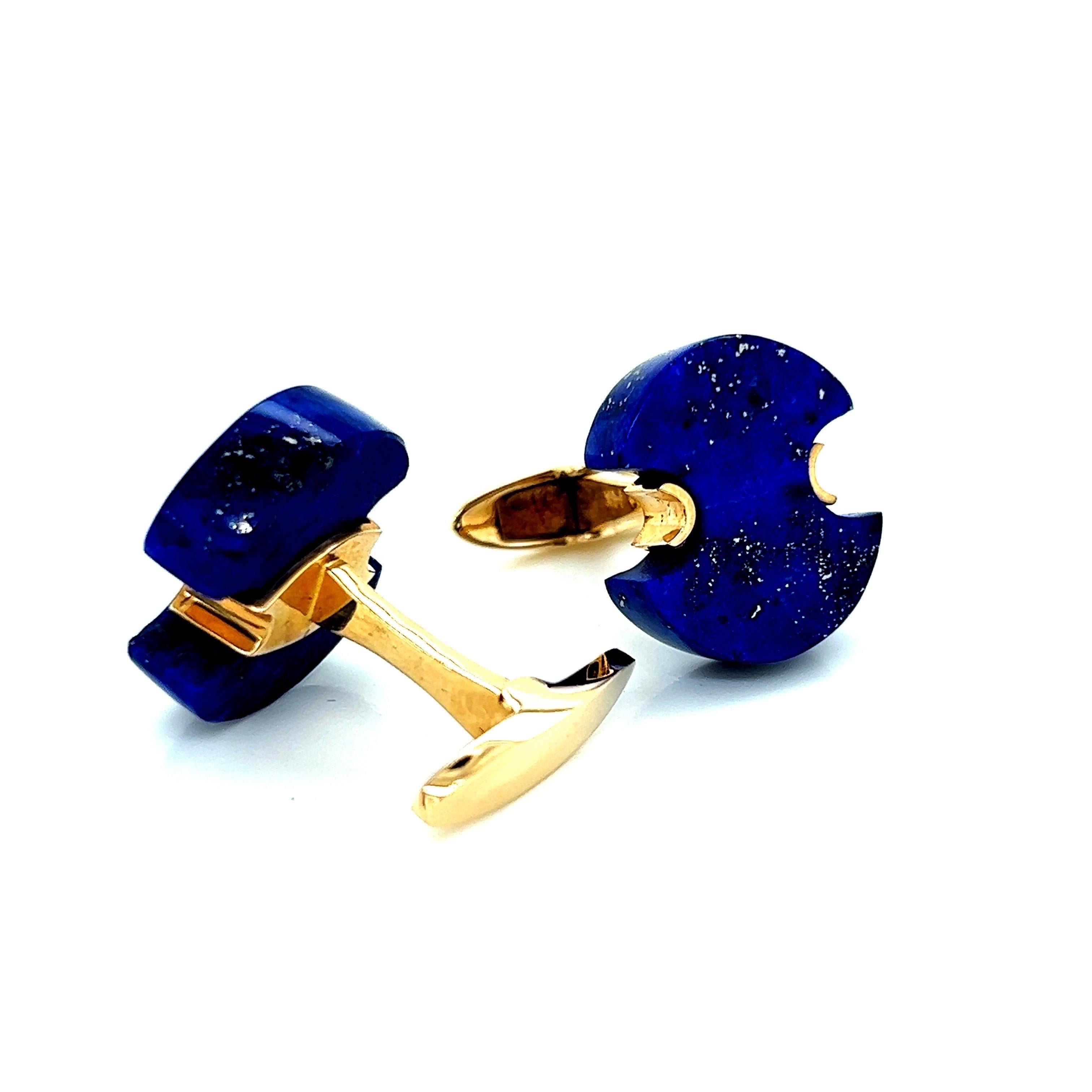 These cufflinks are a timeless and sophisticated piece of jewelry that are perfect for any occasion. They are crafted from 14k yellow gold, a high-quality material that is prized for its durability, strength, and rich color. The gold is carefully