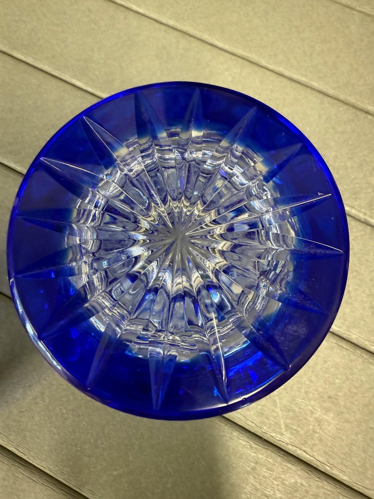Hand Cut Lead Crystal Candy Dish with Cover by Caesar Crystal Bohemiae Co. For Sale 7