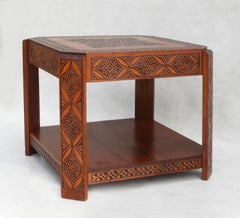Hand Decorated Mid Century Moroccan Coffee Table c1950